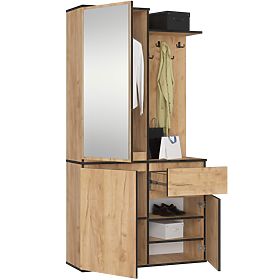 ENTRO PK CRAFT OAK HALLWAY SET