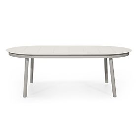 Extendable Garden Table Marinelli 230-300 cm, Aluminum, Light Beige
