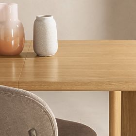 Extendable Table Marbella 160-200 cm, Rectangular, Natural, lectus