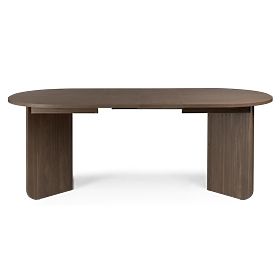 Extendable Table Mou 140-200 cm, Lincoln Walnut, Oval Top