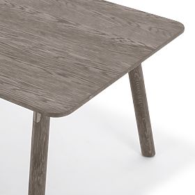 Extendable Table Selvoni 180-260 cm, Solid Oak Wood, Veneer, Espresso, lectus