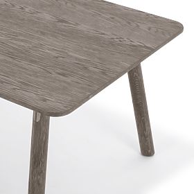 Extendable Table Selvoni 180-260 cm, Solid Oak Wood, Veneer, Espresso, lectus