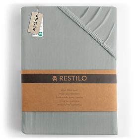 Fitted Sheet AMBER Color Gray Classic Style Material Jersey 80-90x200 DecoKing