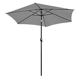 Foldable Garden Balcony Umbrella Adjustable 210 cm Grey, LONGWELL INDUSTRIAL LTD