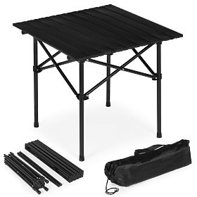 Folding Camping Table 53x55 cm with Bag Black MultiGarden, MultiGarden