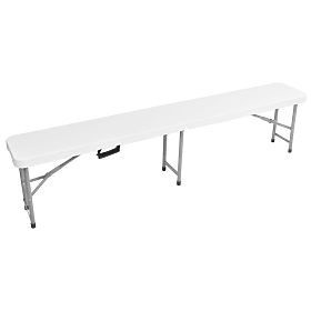 Folding Catering Bench 180 cm White