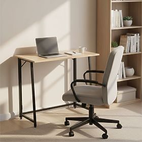 Folding Computer Desk 80x45 cm Laptop Table Loft Light Oak ModernHome, MODERNHOME