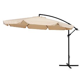Folding parasol for the terrace - beige, MultiGarden