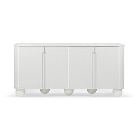 Four-Door Sideboard Circula White, Rounded, Ball Legs