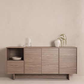 Four-Door Sideboard Kanso, Pearl Oak