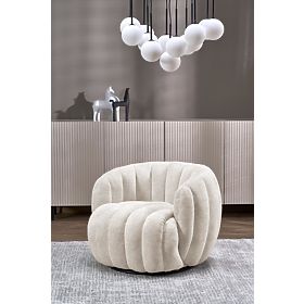 FRASER Cream Relaxation Chair (1p=1pc), Halmar