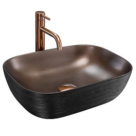 Furniture Washbasin Rea Belinda COPPER BRUSH / Black