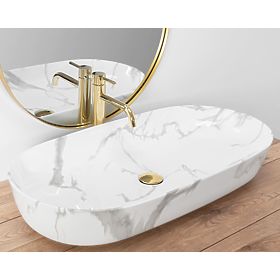 Furniture Washbasin REA CLEO 81 Marmo Shiny