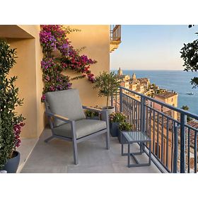 Garden Aluminum Chair MISTERIOSO Comfortable Seat