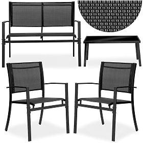 Garden Furniture Set GRACIOSA BLACK