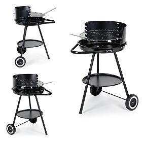Garden Grill with Round Adjustable Height Grate, MultiGarden