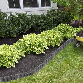 Garden Lawn Edging RIBERA Anthracite 280 cm
