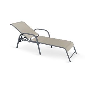 Garden Lounger MOSLER - Grey