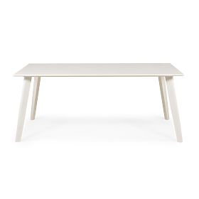 Garden Table Piretto 180 cm, Aluminum, White