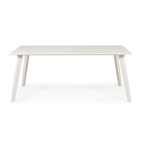 Garden Table Piretto 180 cm, Aluminum, White, lectus