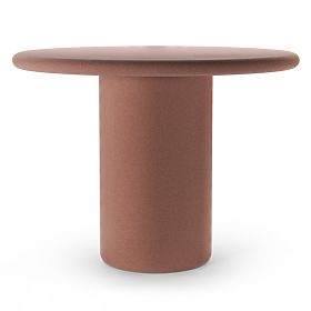 Garden Table Vibonis 100 cm, Round, Cement, Terracotta
