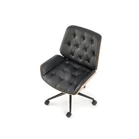 GAVIN Office Chair Walnut/Black (1p=1pc), Halmar