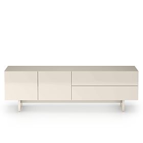 Glim TV Cabinet, Cashmere, Glossy, lectus