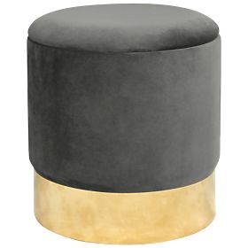 GOLDEN GRAPHITE POUF