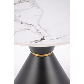 GORETTI_S conference table white marble / black (2p=1pc)