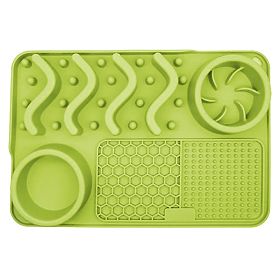 GREEN SLOW FEEDING LICK MAT, Tutumi