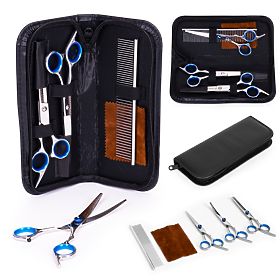 Grooming Set for Trimming Dogs and Cats Scissors Comb Case, PETSI