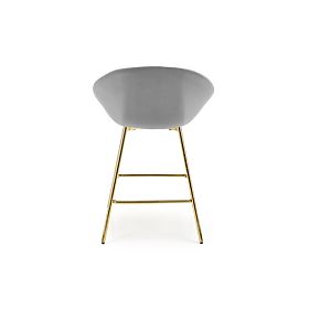 H112 Bar Stool Gray/Gold (2pcs), Halmar