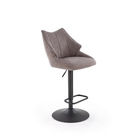 H122 bar stool legs - black, seat - gray (1p=2pcs), Halmar