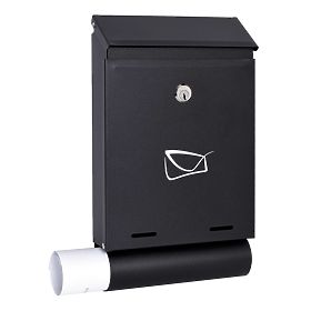 Hadvar Black Letter Mailbox