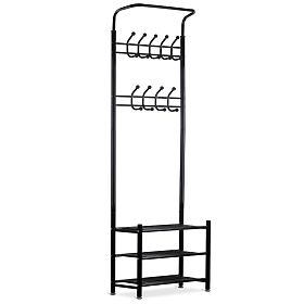 Hanger with shelf for shoes - Black