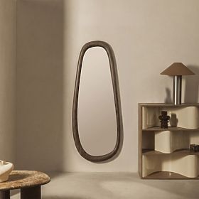 Hanging Mirror Aqila, Dark Walnut