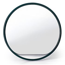 Hanging Round Mirror Zelia, Dark Green, Glossy