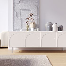 Helene Four-Door TV Cabinet, Cashmere, lectus