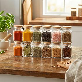 HIDALGO Spice Jars Set of 12