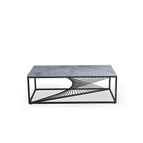 INFINITY 2 coffee table, gray marble / black (2p=1pc), Halmar