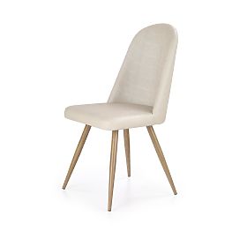 K214 Chair Dark Cream / Honey Oak (2p=4pcs)