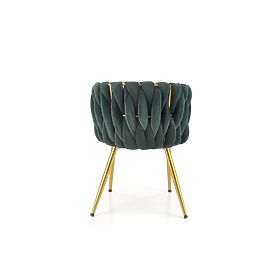 K517 Chair Dark Green / Gold (1p=2pcs)