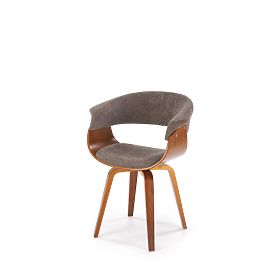 K545 Chair Gray / Walnut (1p=1pc), Halmar
