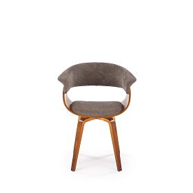 K545 Chair Gray / Walnut (1p=1pc), Halmar