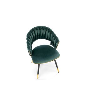 K551 Chair Dark Green (1p=2pcs), Halmar