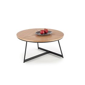 KARIDA coffee table natural oak/black (1p=1pc), Halmar