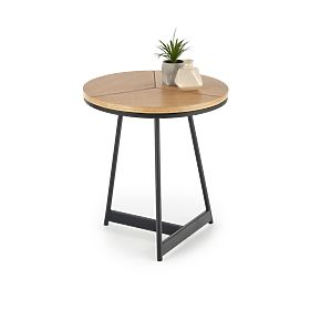 KARIDA-S coffee table natural oak/black (1p=1pc)