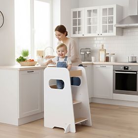 Kitchen Helper Montessori Adjustable Platform for Children ECOTOYS, EcoToys