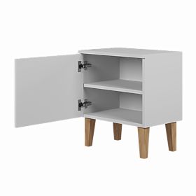 KUBI bedside table - white