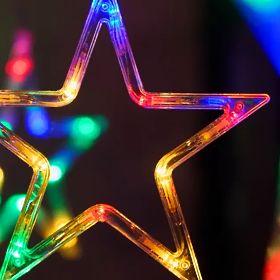 LED Curtain Stars Multicolor with Remote Control GL2005, Tutumi